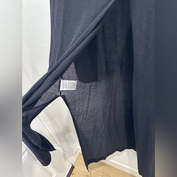 Bcbg knit thin cardigan, size M, Black Long Cardigan with Pockets - Picture 4 of 8